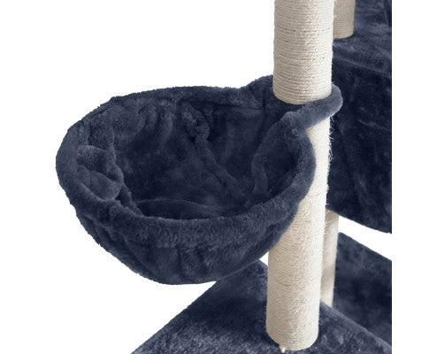 244cm Multi Level Cat Scratching Post Grey - Image 5