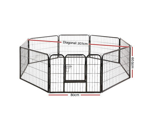 8 Panel Pet Playpen - 80x60cm - Image 2