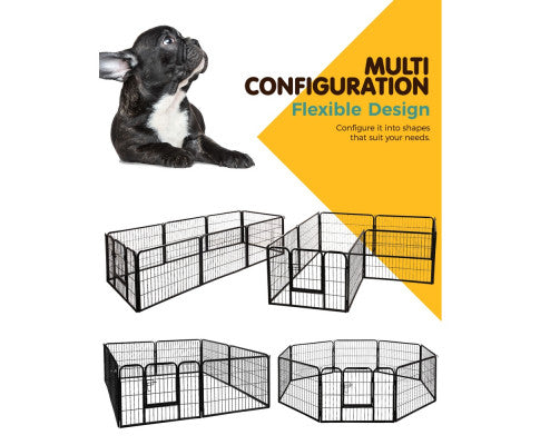 8 Panel Pet Playpen - 80x60cm - Image 6