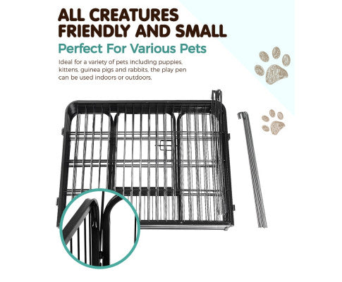 8 Panel Pet Playpen - 80x60cm - Image 3