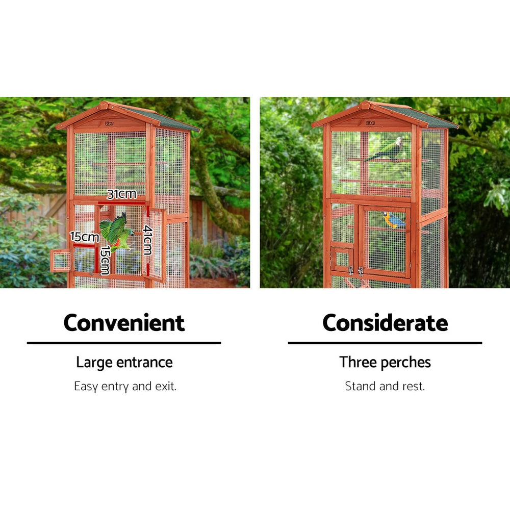 Bird Cage Wooden Pet Cages - Aviary - XL - Image 5