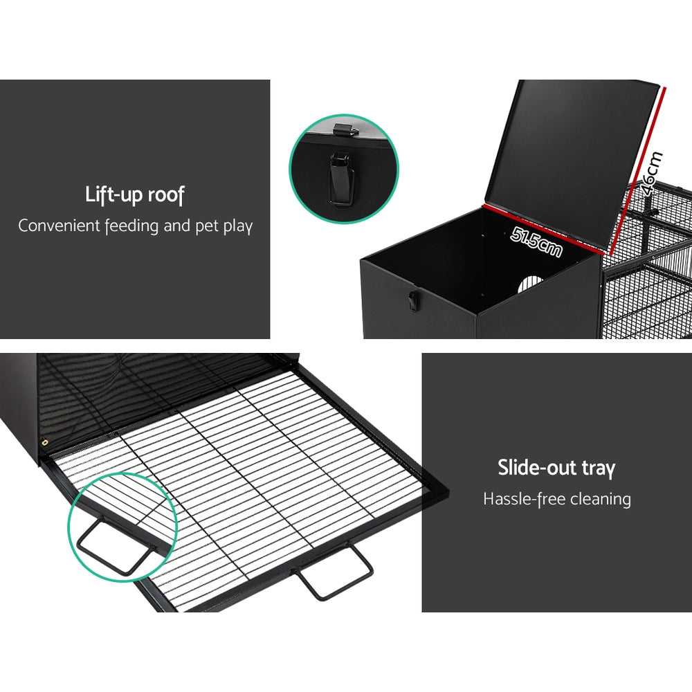 Rabbit Cage Hutch - Enclosure - 122CM Length - Image 6