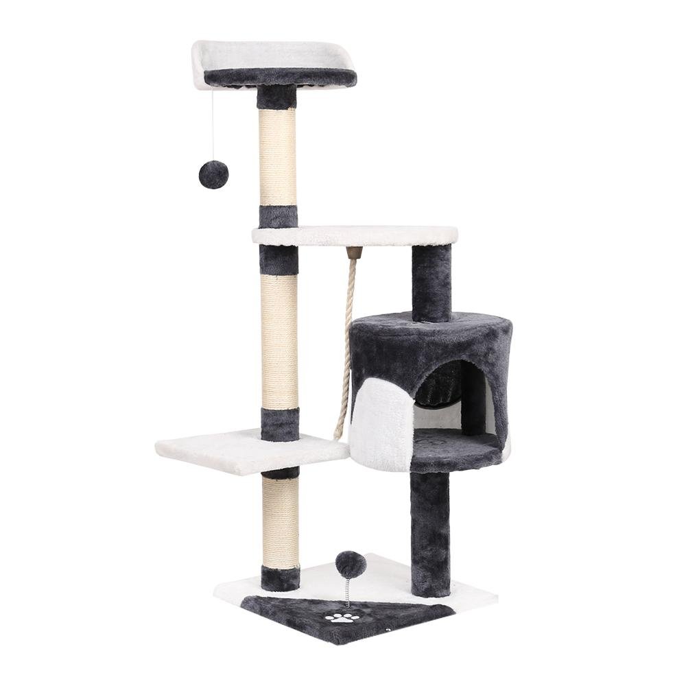 Cat Scratcher Pole - White and Grey